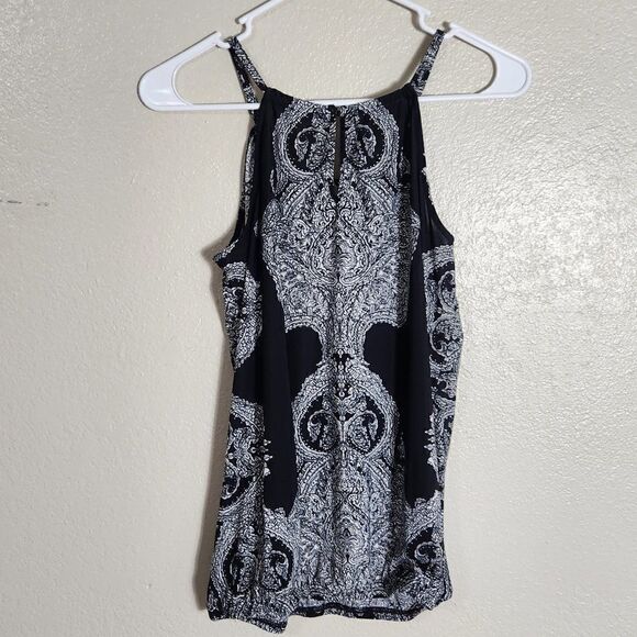 I-N-C International Concepts Top Size S Dress Top Black and White - Picture 6 of 14